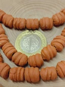 Taba Tırtıklı Mat Seramik Boncuk Dizi 10-12mm/25cm (54216) thumbnail 2