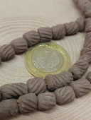 Kahverengi Tırtıklı Mat Seramik Boncuk Dizi 8-9mm/27cm (54222) thumbnail 1