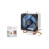 İŞLEMCİ FANI 9CM INTEL AMD COMBO LEDLİ HADRON HD-2534 - 1