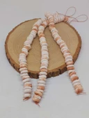 Kahverengi Pigmentli Yassı Mat Seramik Boncuk Dizi 10-12mm/23cm (54210) thumbnail 3