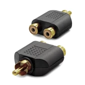 Çevirici Jack 1 Rca Erkek 2 Rca Dişi Gold - 1