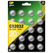 GP Pil Düğme 2032 3V 20Li Paket - 1