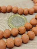 Kahverengi Mat Seramik Boncuk Dizi 8-9mm/30cm (54182) thumbnail 2