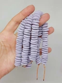 Mor Pigmentli Yassı Mat Seramik Boncuk Dizi 10-12mm/23cm (54200) thumbnail 1