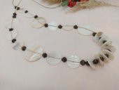 Hdmarketim Doğal Sedef Taş Afrika Tasarım Kolye - 2