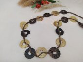 Hdmarketim Doğal Sedef Taş Afrika Tasarım Kolye thumbnail 2