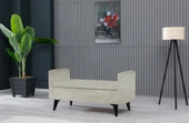 Meşe Home Toffet Bazalı Değiştirilebilir Kollu Süngerli Yüksek Plastik Ayaklı Puf - Bench - 1