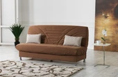 Meşe Home Smart Kılıflı Bazalı Yataklı Süngerli S Yaylı Kanepe Kahve - 1