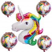 Unicorn 5li Folyo Balon Seti - 1