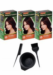 NATURAL COLORS 6RR AŞK KIZILI 3 ADET+SAÇ BOYAMA SETİ - 1