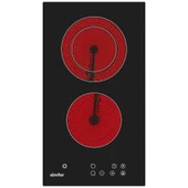 Simfer 3370 2G Elektrikli 30 cm Siyah Cam Ankastre Ocak thumbnail 1