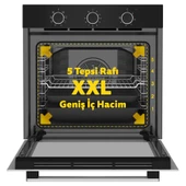 Simfer 8220 Ank. QS Büyük Pop-up 9 Fonk Siyah Cam Power Turb thumbnail 2