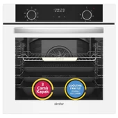 Simfer 10 Fonksiyon Airfry Beyaz 3'lü Ankastre Set ( Fırın +  Ocak +  Davlumbaz) thumbnail 2