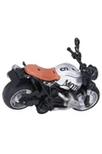 1:12 Çek Bırak Metal Motosiklet Gerçekçi Tasarım, Sesli ve Işıklı Macera! - 5