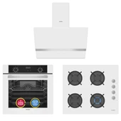 Simfer 10 Fonksiyon Airfry Beyaz 3'lü Ankastre Set ( Fırın +  Ocak +  Davlumbaz) thumbnail 1