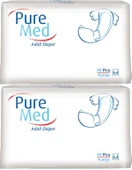 Puremed Hasta Bezi Bel Bantlı Tekstil Yüzey XL Extra Large 60 Adet (2PK*30) - 1