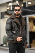Lamine Deri Kruvaze Mont - 12