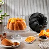 Schafer Black Stone Maya Döküm Kek Kalıbı 1 Parça-Siyah - 1