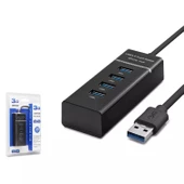 HADRON HDX7017 USB3.0 HUB 1PORT USB3.0+3PORT USB2.0 30CM SUPER SPEED - 1