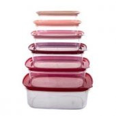 Galeri Kristal Klt Nest 6 lı Saklama Kabı Kırmızı - 1