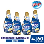 Bingo Soft Konsantre Çamaşır Yumuşatıcısı Lilyum 1440 ml X 4 Adet - 1