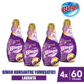 Bingo Soft Konsantre Çamaşır Yumuşatıcısı Lavanta 1440 ml X 4 Adet - 1
