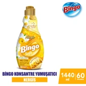 Bingo Soft Konsantre Çamaşır Yumuşatıcısı Nergis 1440 ml X 4 Adet - 2