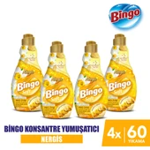 Bingo Soft Konsantre Çamaşır Yumuşatıcısı Nergis 1440 ml X 4 Adet - 1