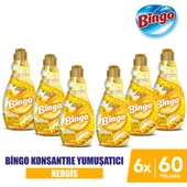 Bingo Soft Konsantre Çamaşır Yumuşatıcısı Nergis 1440 ml X 6 Adet - 1