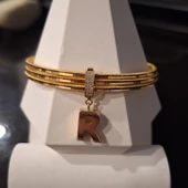 Charm Ajda R Harfi Altın Bilezik Ziynet Gold ZG2124 - 2