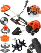 Mager Benzinli 9,9 Hp Yan Tip Çalı Çim Biçme Tırpan Çapa Aparatı Canavar Başlık - 1