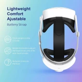 QWOS Kafa Bandı RGB Comfort Pil 12000mAh Quest 3S İçin (Sadece Aksesuar) - 3