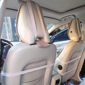 Bod Keten Terletmez Oto Koltuk Minderi Seti Koltuk Koruma Kılıfı Yalı Serisi Ön İki Bej thumbnail 4