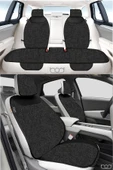 Bod Keten Terletmez Oto Koltuk Minderi Seti Koltuk Koruma Kılıfı Yalı Serisi Ön Arka Set Siyah thumbnail 1