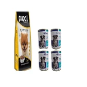 Yavru Köpek Mama Set(Puppy Kuzu Etli 3kg yavru köpek maması+ yetişkin kuzu etli 415 gr yaş mama) - 1
