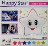 HAPPY STAR IŞIKLI YILDIZ - PİLLİ LED LAMBA - 2