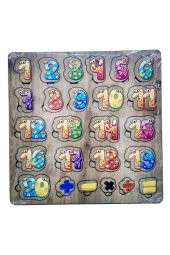 Hayal Ahşap Tutmalı Bul Tak Yapboz Sayılar - 1