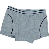 6 lı Paket Gümüş Erkek Çocuk Likralı Boxer Pamuklu Ürün thumbnail 3