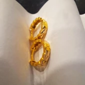 14 Ayar Altın Halka Küpe Sarı Ziynet Gold ZG2134 - 5