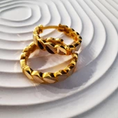 14 Ayar Altın Halka Küpe Sarı Ziynet Gold ZG2135 - 2