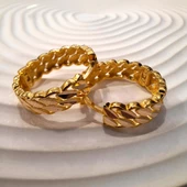 14 Ayar Altın Halka Küpe Sarı Ziynet Gold ZG2143 - 1
