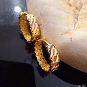 14 Ayar Altın Halka Küpe Sarı Ziynet Gold ZG2143 - 5