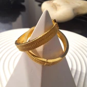 14 Ayar Altın Halka Küpe Sarı Ziynet Gold ZG2136 - 5