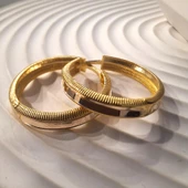 14 Ayar Altın Halka Küpe Sarı Ziynet Gold ZG2140 - 1