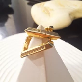 14 Ayar Altın Kare Küpe Sarı Ziynet Gold ZG2133 - 4