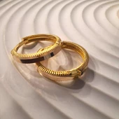 14 Ayar Altın Halka Küpe Sarı Ziynet Gold ZG2142 - 1