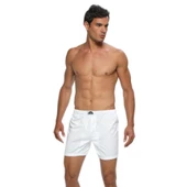 6 Adet Gümüş Battal Beden Erkek Penye Arjantin Paçalı Külot Beyaz - 1