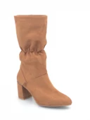 Feles Büzgülü Boğaz Lastikli Kadın Bot Çizme thumbnail 8