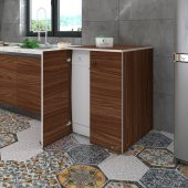 Kenzlife bulaşık&çamaşır&kurutma makinesi dolabı kapaklı nurten cvz 90X70X60 banyo ofis - 1