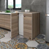 Kenzlife bulaşık&çamaşır&kurutma makinesi dolabı kapaklı nurten crd 90*70*60 banyo ofis - 1